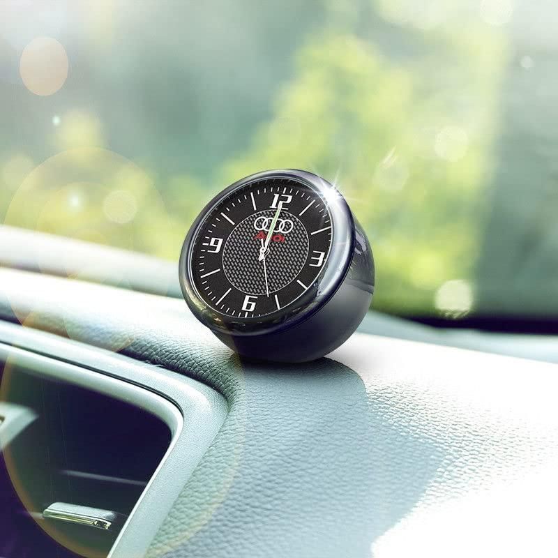 Analog Car Mini Quartz Clock With Brand Logo